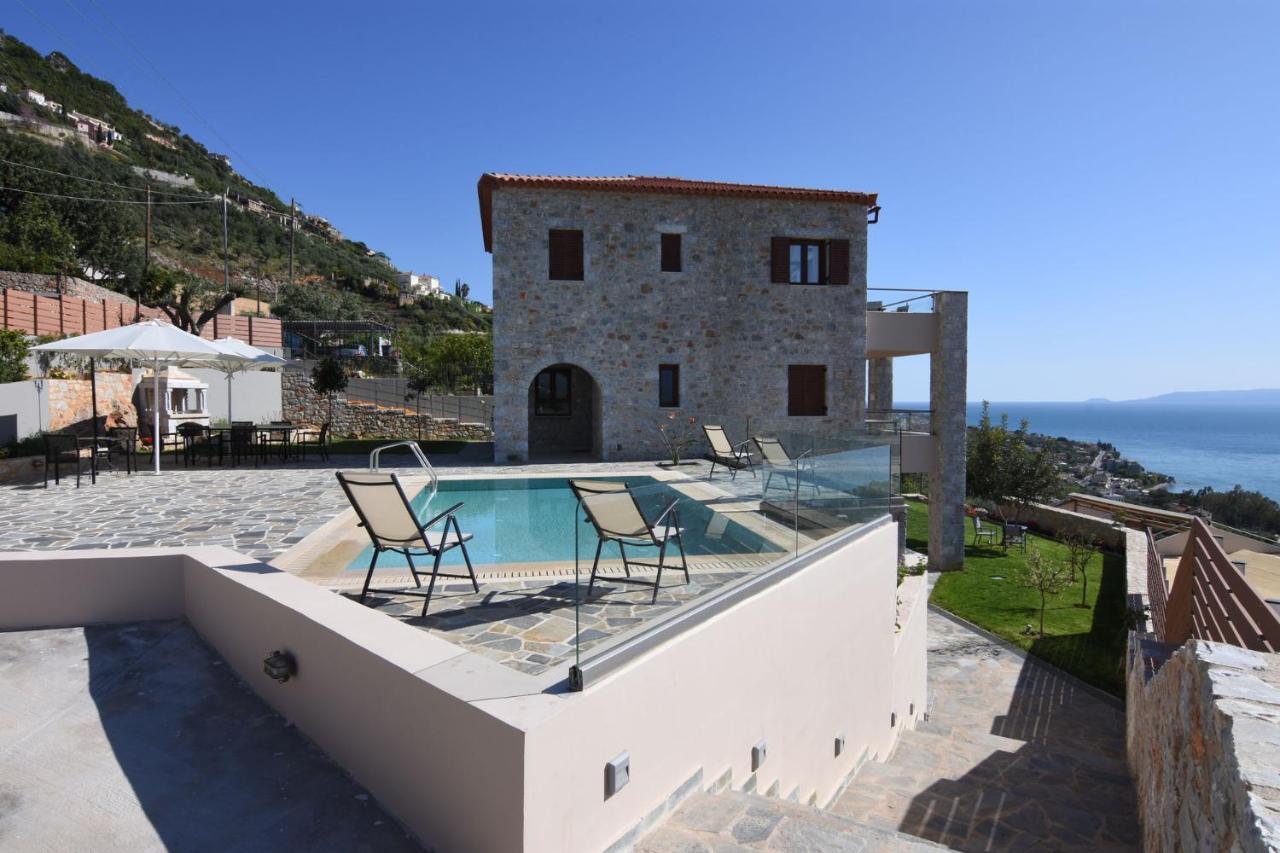 Villa Dafni - Infinite Sea Vistas With Private Pool Kalamata Extérieur photo